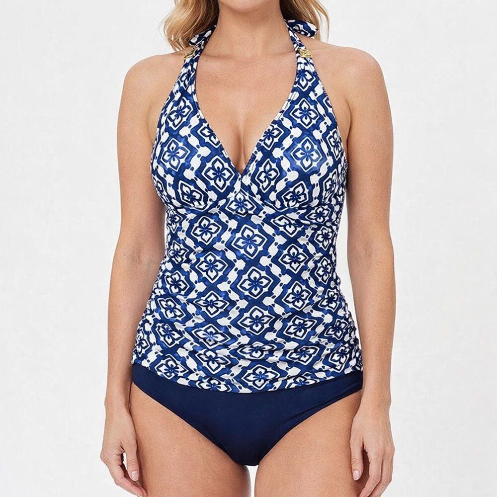 Lauren Ralph Lauren Halter Swimsuit Size 10 EUC